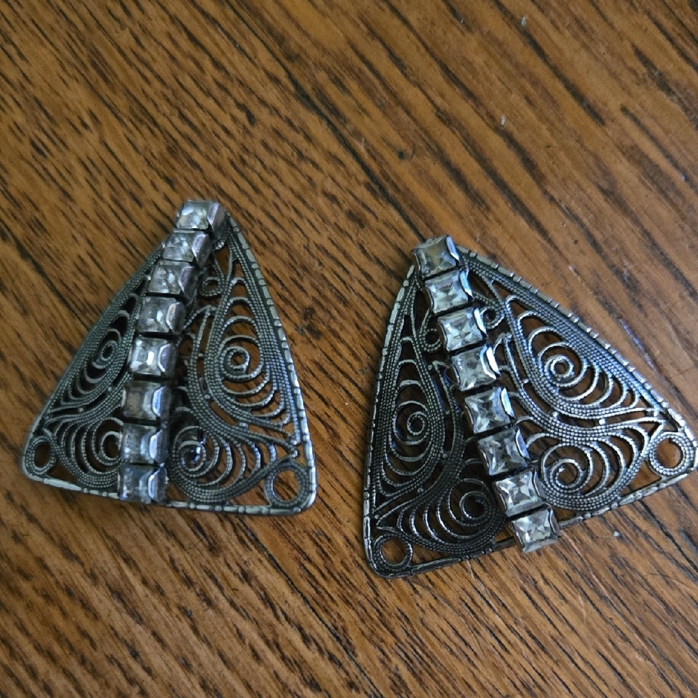 Vintage Silver Filigree Earrings